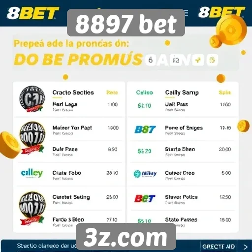 Promoções em destaque no site 8897 bet